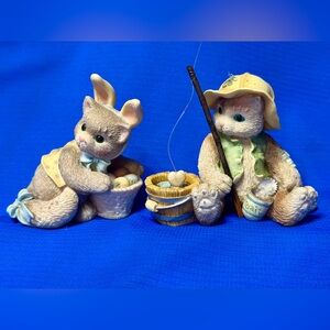 VTG ~ Calico Kittens ~ Set of Two ~ Both are numbered.